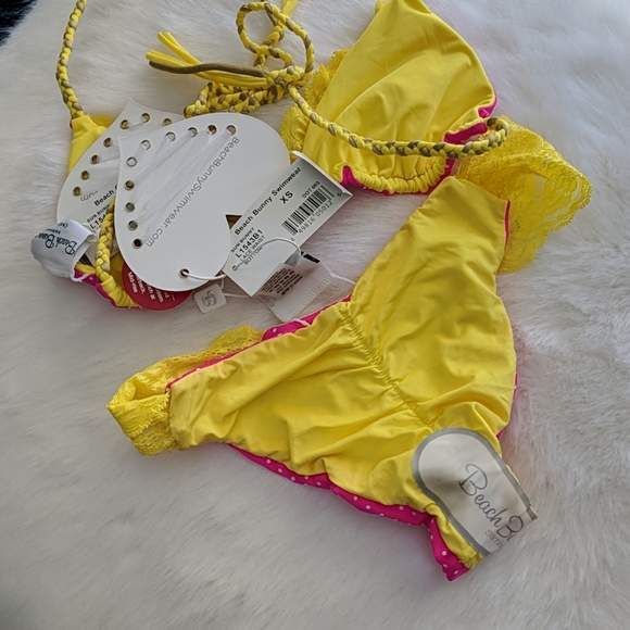 Brand New Beach Bunny Braided Reversible Set 2 Pcs - Picture 8 of 11